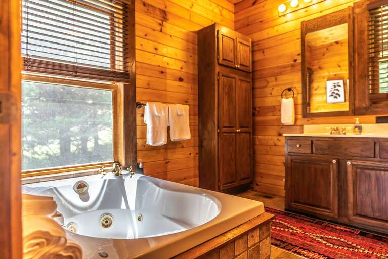 With a jetted tub...