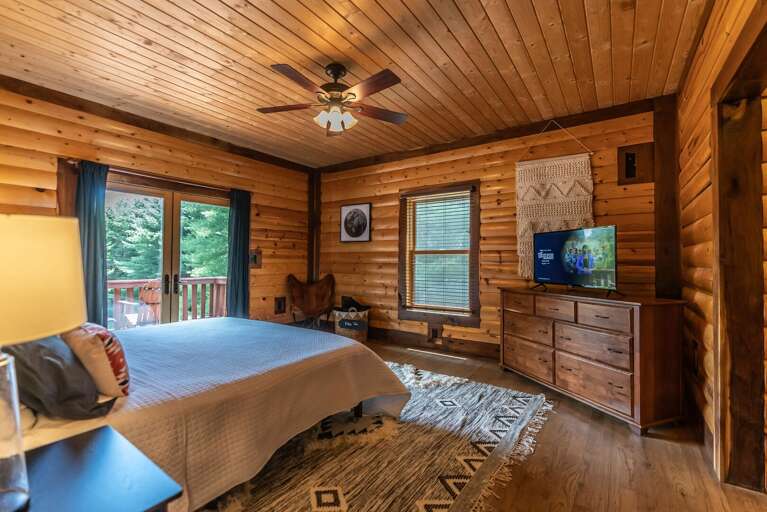 Primary Bedroom with King bed and dresser to fully unpack...