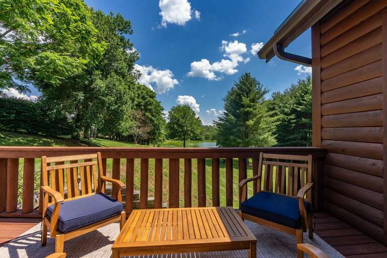Private deck sitting area...