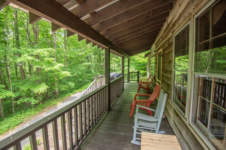 Covered porch with rockers... Covered porch with rockers...