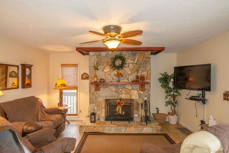 With gas fireplace...