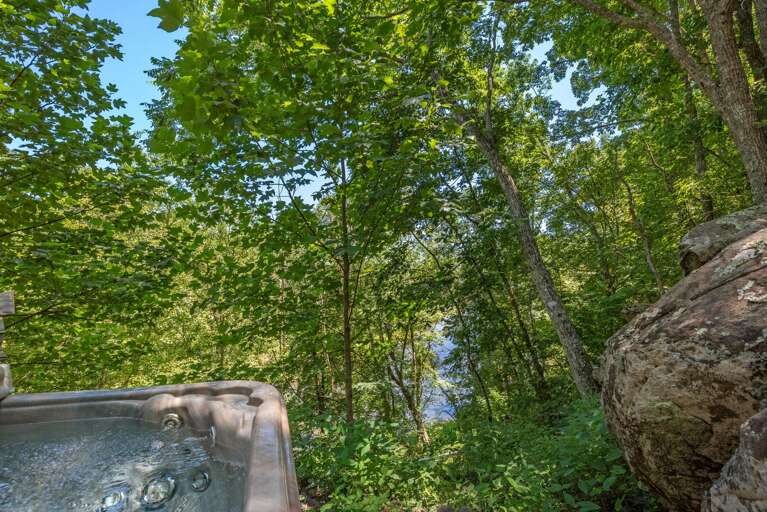Hot Tub overlooking the New River...