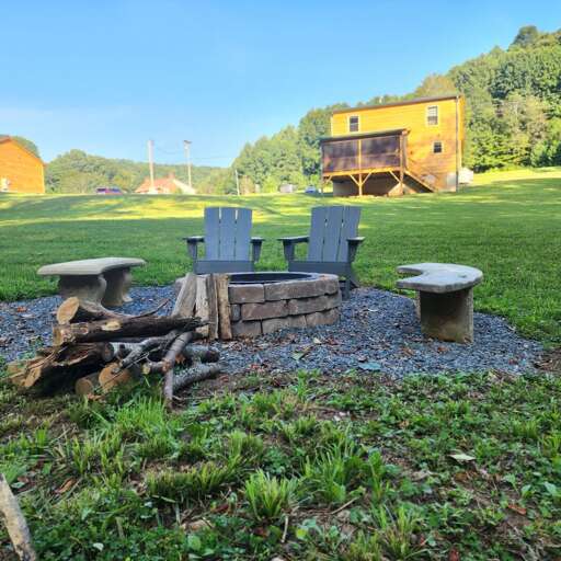 New Fire Pit by the River...