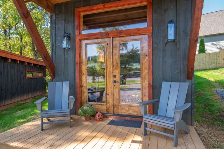 Front porch to relax and take in the sun...