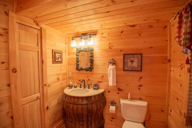 Half bath main floor...