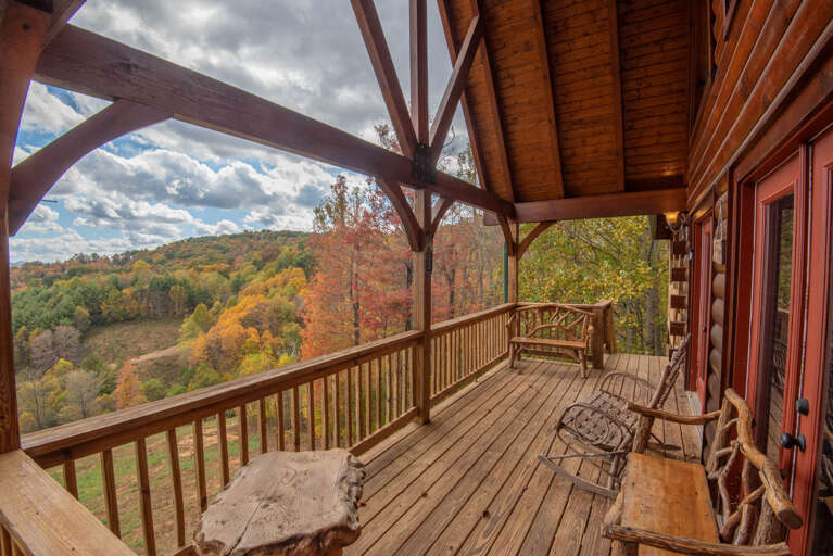 Rockers and outdoor seating...