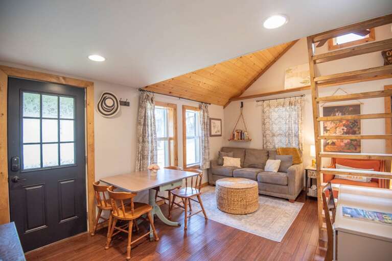 Plenty of seating at the dining table...