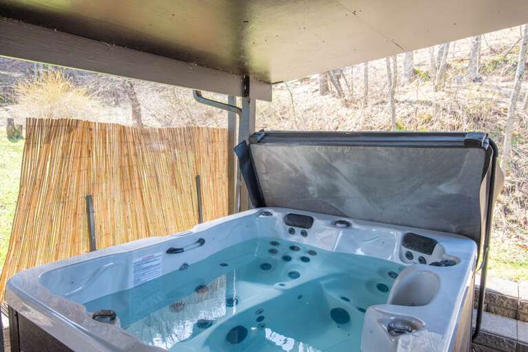 Private hot tub...