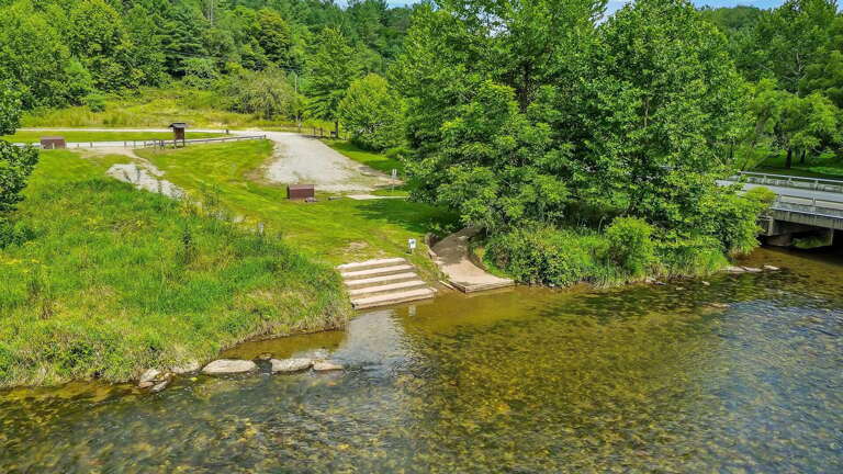 New River State Park - Kings Creek Access Right Across the Bridge