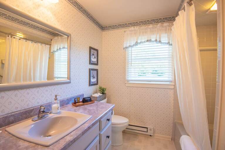 Bathroom with shower/tub combo