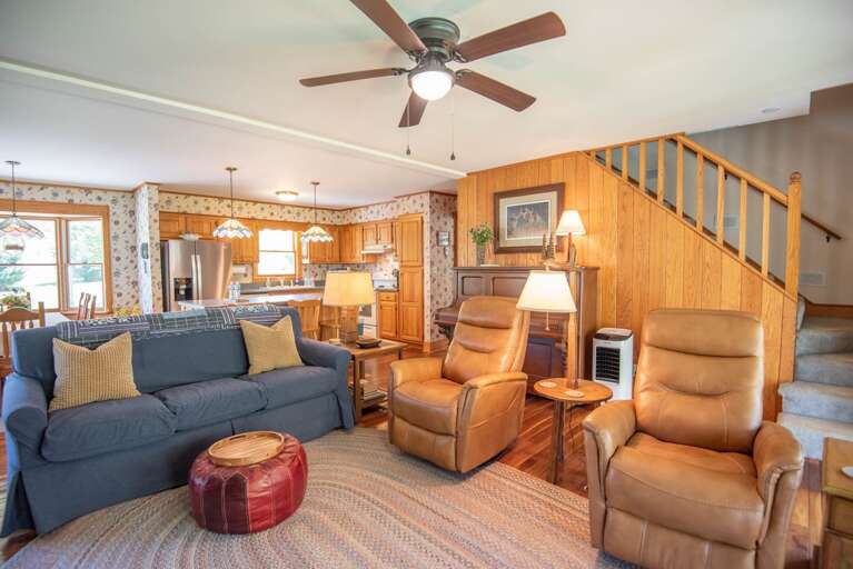 Sleeper sofa in the living room...