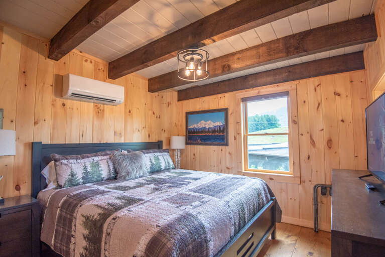 King bedroom with mini-split...