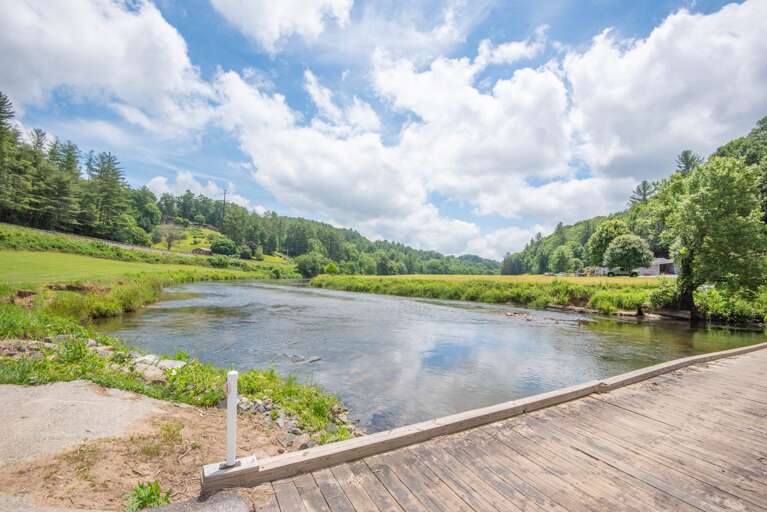 Easy bridge access to the New River!