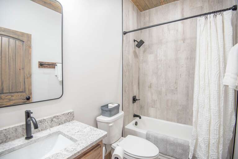 Full bathroom on the main floor...