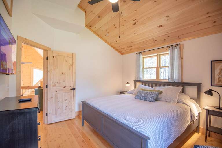 Bedroom with king bed...