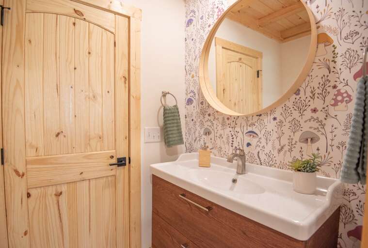 Main floor hallway bathroom...