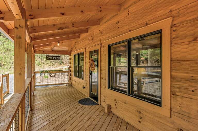 Easy access to front door and main level from upper level parking