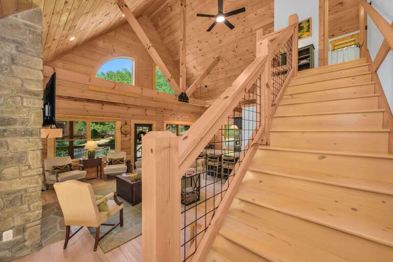 Stairs to upper level