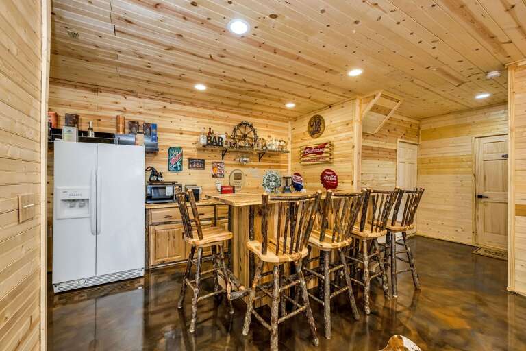 Bar with lots of storage room...