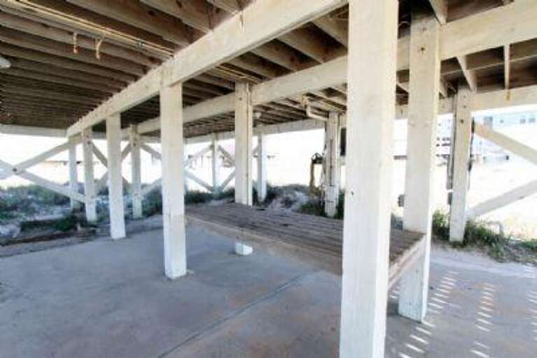 Fish cleaning station under the house