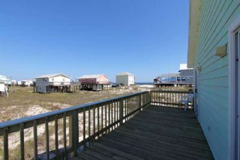 Rear deck with gulf view