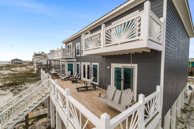 Beautiful gulf front home with amazing decks