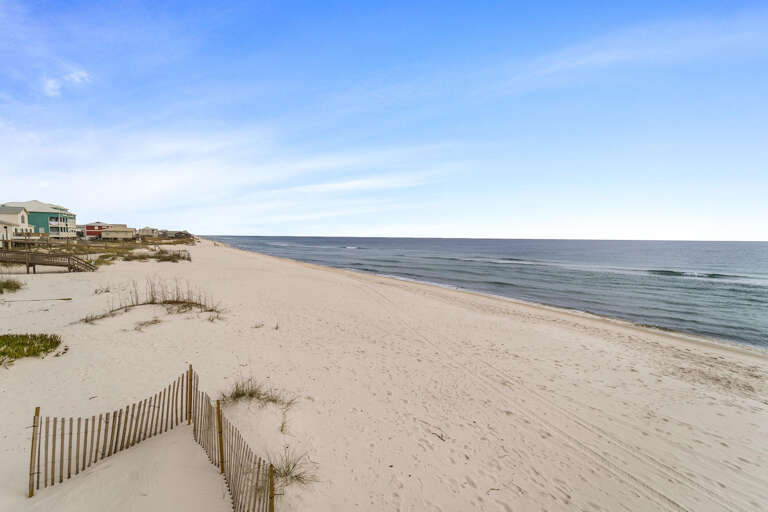 Secluded beaches in front of The S.H.E.D