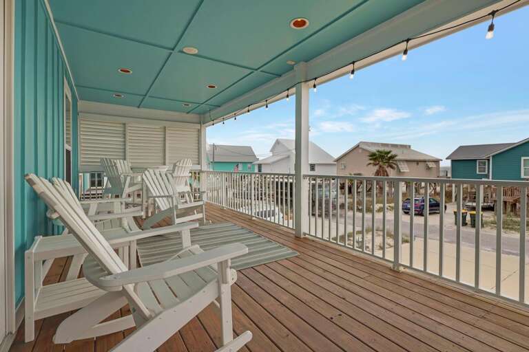 Large Covered Deck with amazing gulf views