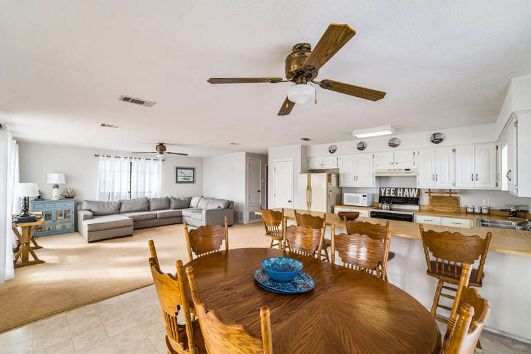 Open Living Room, Dining, Kitchen Floorplan