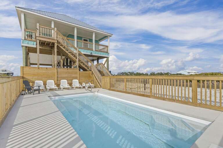 Poolside Property Perched By Placid Panorama