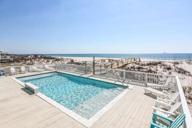 Poolside Panorama, Breezy Beach Backdrop