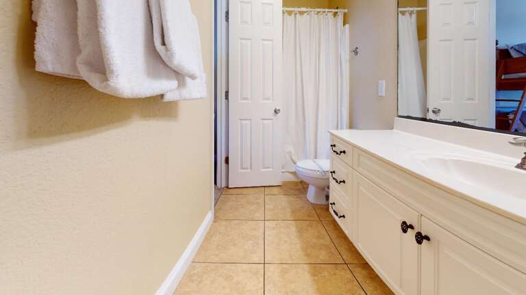 Bunk room and hall bathroom 