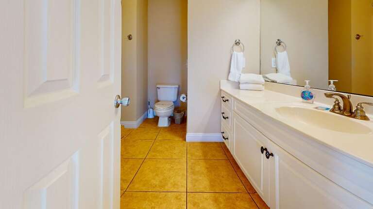 Second floor westside master bathroom