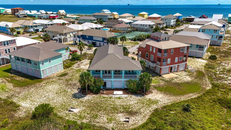 Seaside Cluster Of Colorful Houses