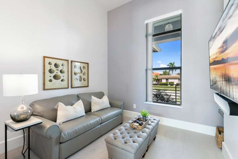 Den with sleeper sofa