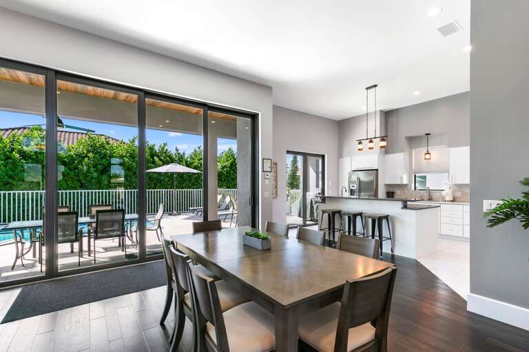 Dining table for 8 guests