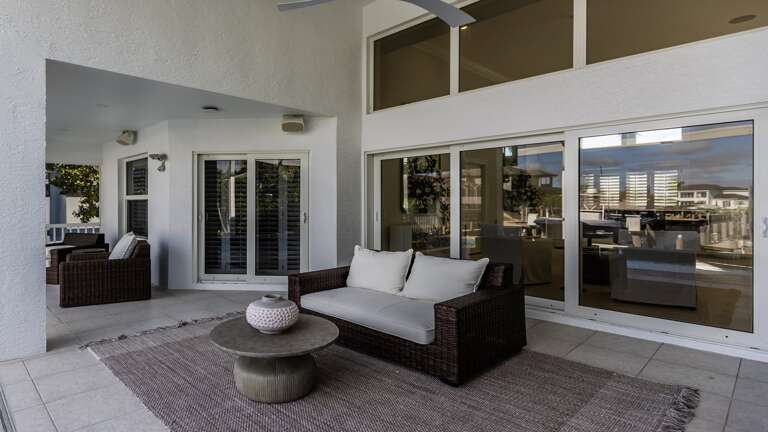 Additional outdoor covered seating area